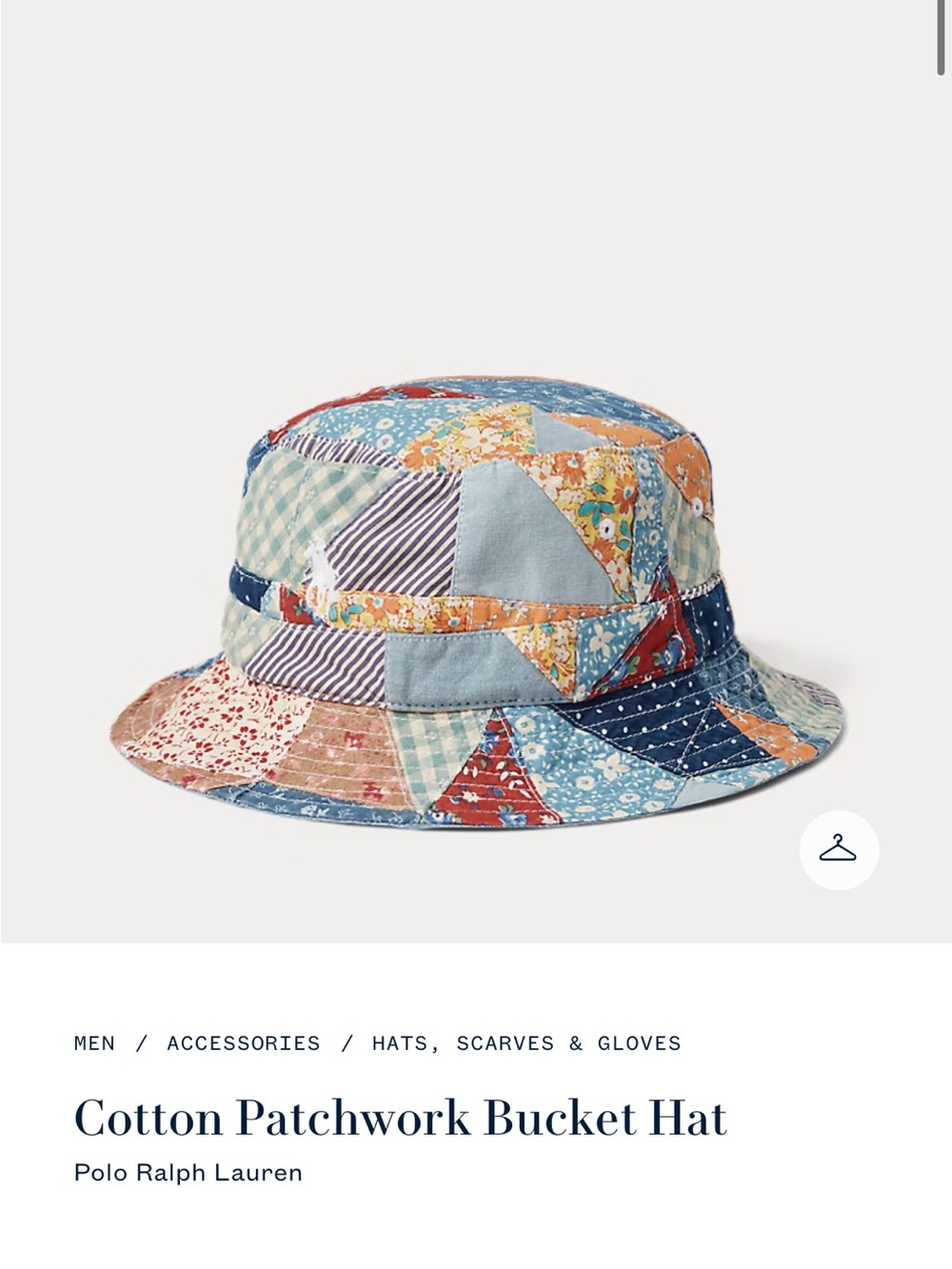 Polo Ralph Lauren Cotton Patchwork Bucket Hat - Multi - Picture 3 of 3
